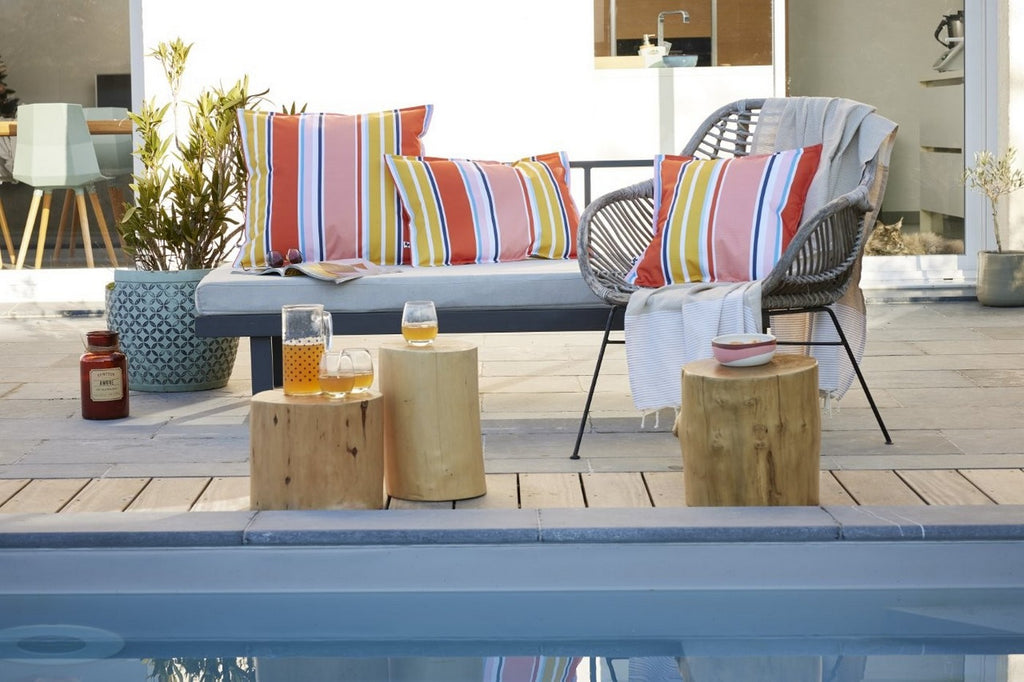 Bianca - Housse De Coussin - Polyester Imprimé + Enduction - Soleil