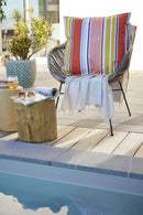 Housse De Coussin - Polyester Imprimé + Enduction - Bianca - Soleil