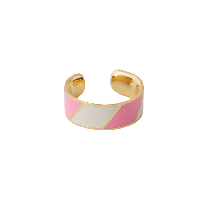 Bague - Striped Candy - 8 mm - 4 Coloris