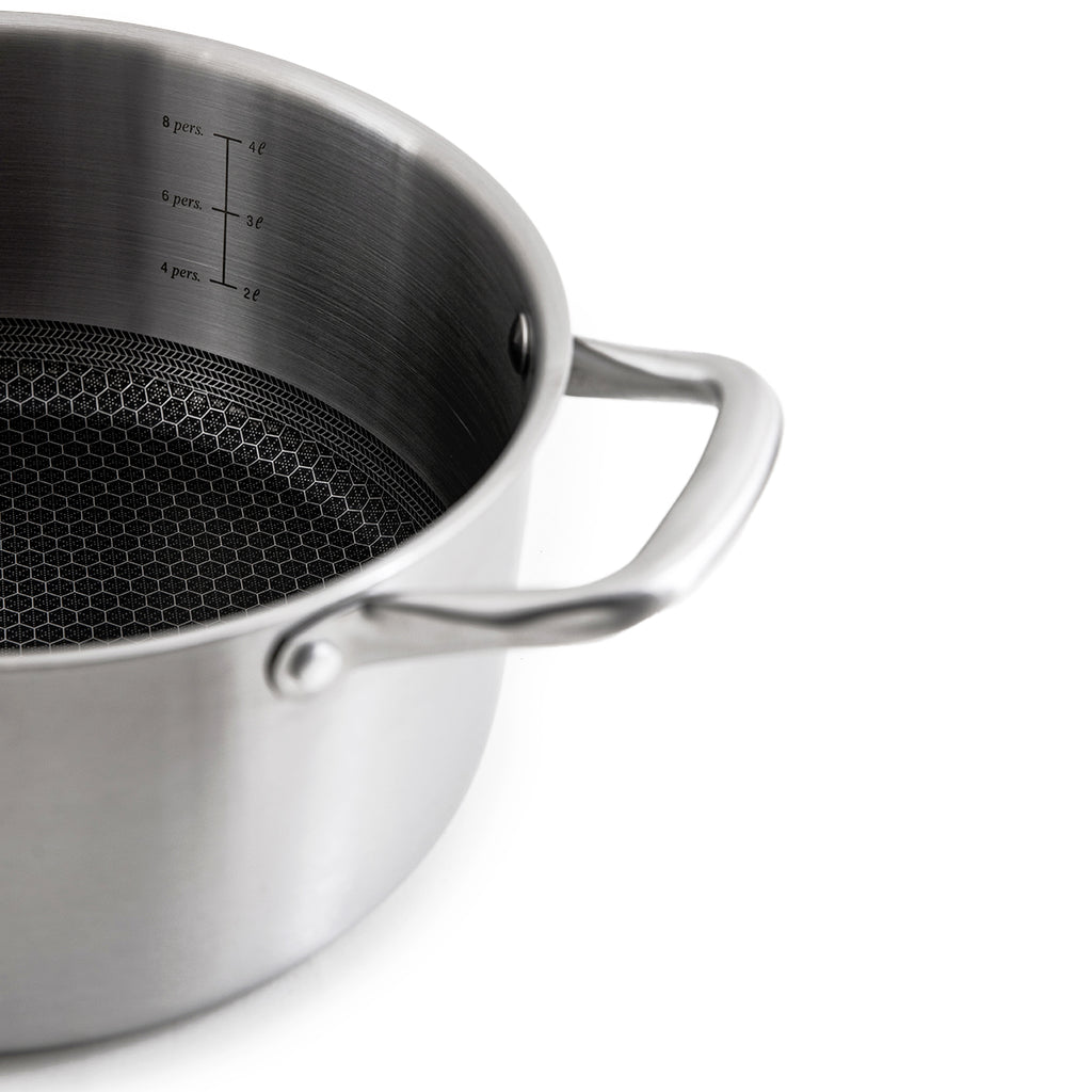 BlackSteel - Stockpot - Triplex Stainless Steel - Silver