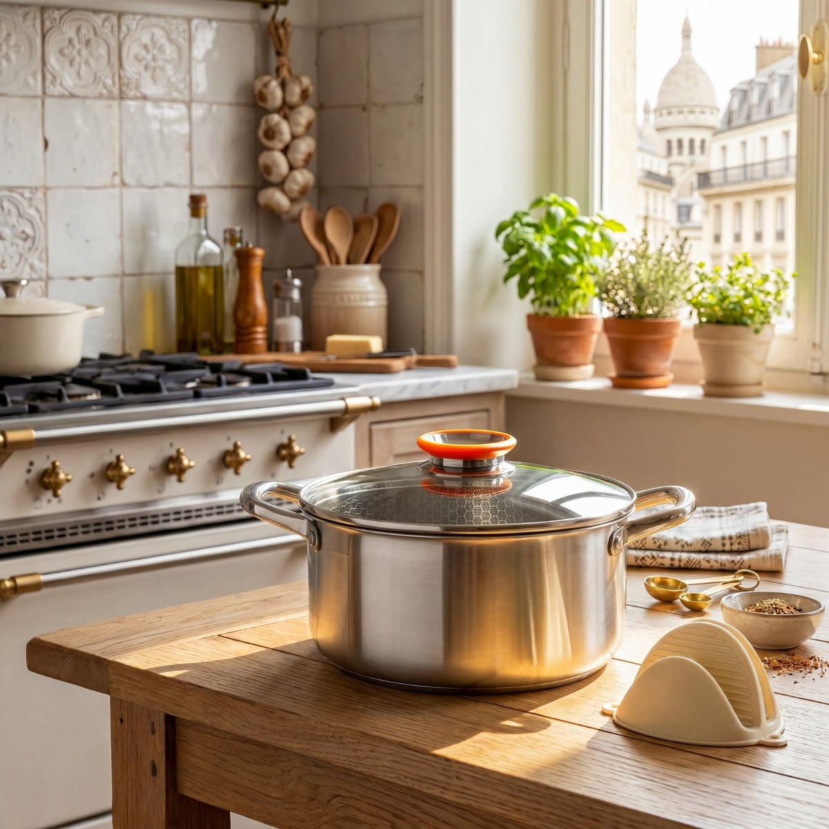 BlackSteel - Stockpot - Triplex Stainless Steel - Silver