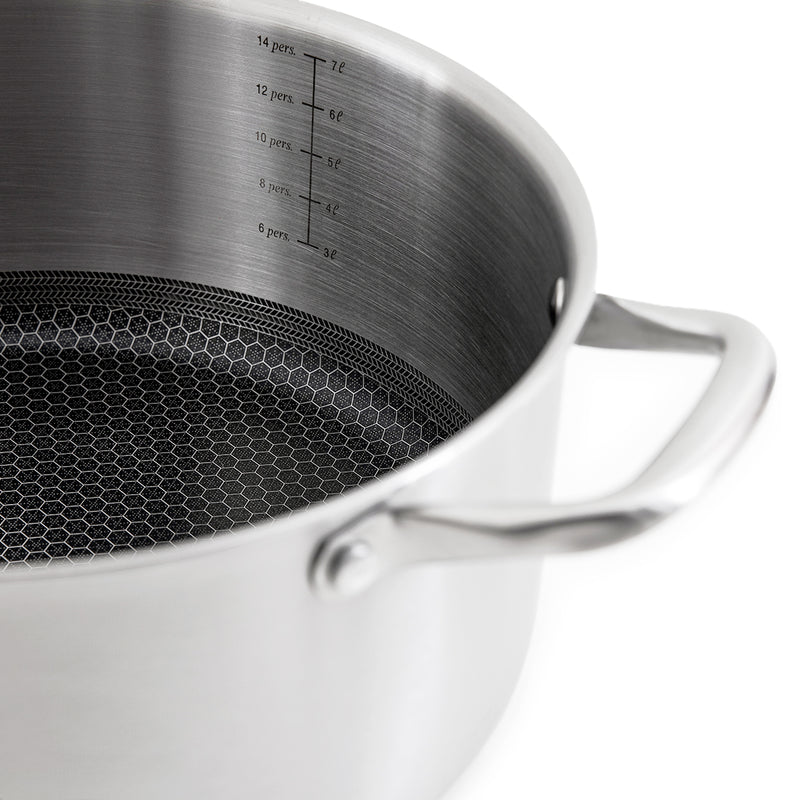 Marmite 28Cm Triplex 'Blacksteel' - Argenté