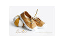 Canvas Tennis Shoes with Laces and Elastic - Mustard Camel - Unisex