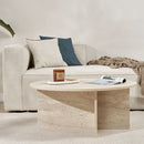 Table Basse Salon Soleil - Travertin
