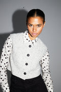 Veste Sans Manche Arielle Granito Fabriquée En Italie