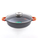 Sautoir 28 Cm Noir Anti-Adhésif Céramique Greblon Ck2 Induction