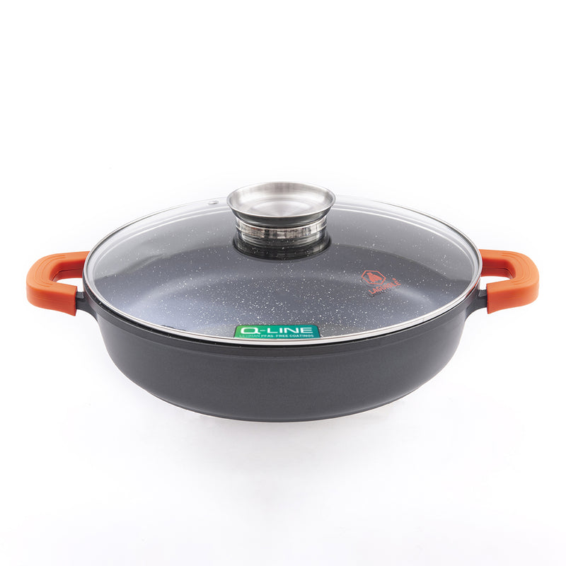 Sautoir 32 Cm Noir Anti-Adhésif Céramique Greblon Ck2 Induction