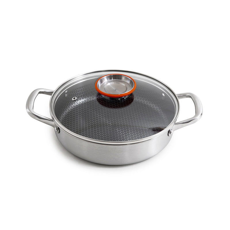 Sautoir 28Cm Triplex 'Blacksteel' - Argenté