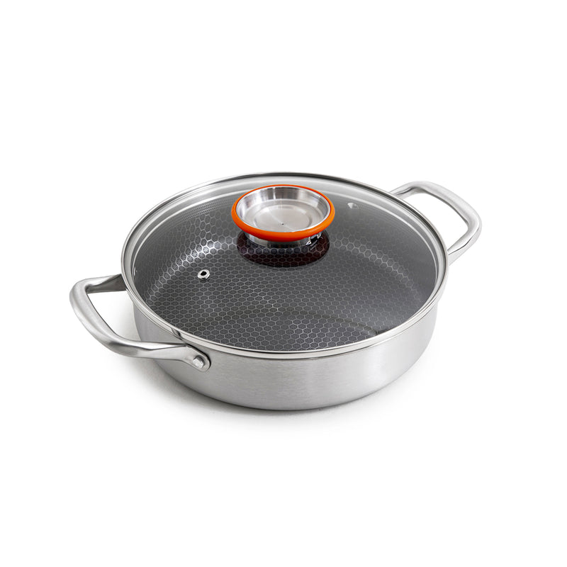 Sautoir 28Cm Triplex 'Blacksteel' - Argenté
