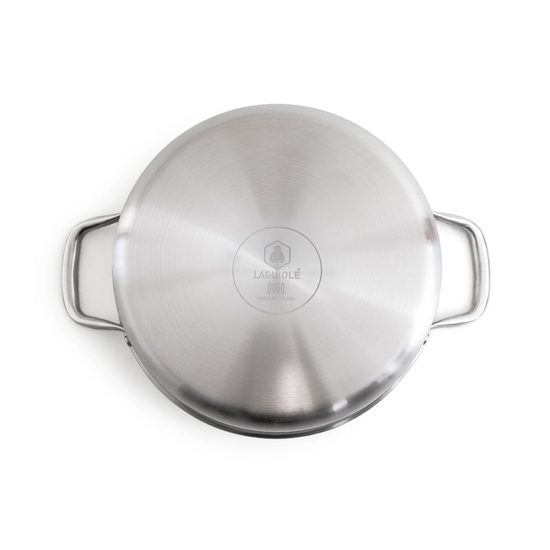 Sautoir 28Cm Triplex 'Blacksteel' - Argenté