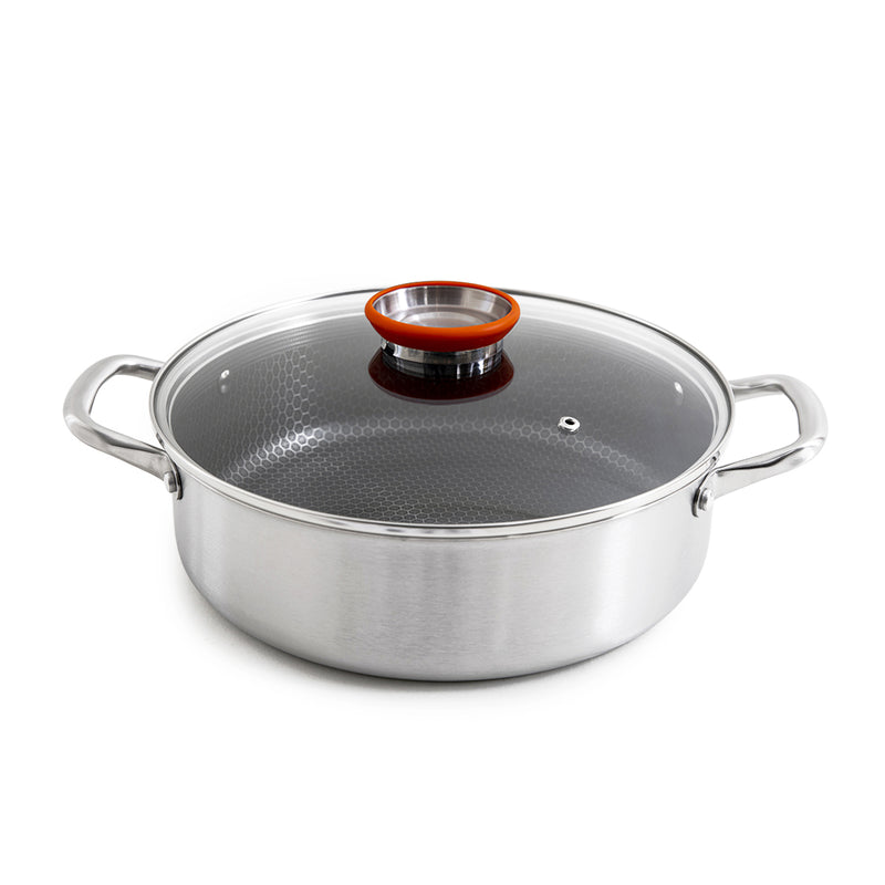 Sautoir 32Cm Triplex 'Blacksteel' - Argenté