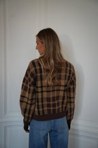Esmee Camel - Checked Sweater
