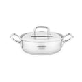 Gam'Hotel - Tegame in acciaio inox 28 x 8 cm a induzione - Argento