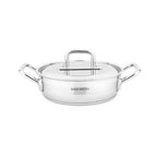 Gam'Hotel - Tegame in acciaio inox 28 x 8 cm a induzione - Argento