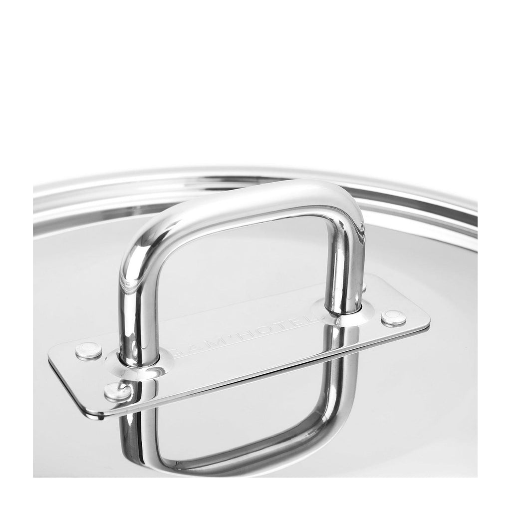 Gam'Hotel - Tegame in acciaio inox 28 x 8 cm a induzione - Argento