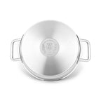 Gam'Hotel - Tegame in acciaio inox 28 x 8 cm a induzione - Argento