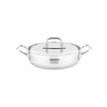 Gam'Hotel - Tegame basso in acciaio inox 32 x 8 cm per induzione - Argento
