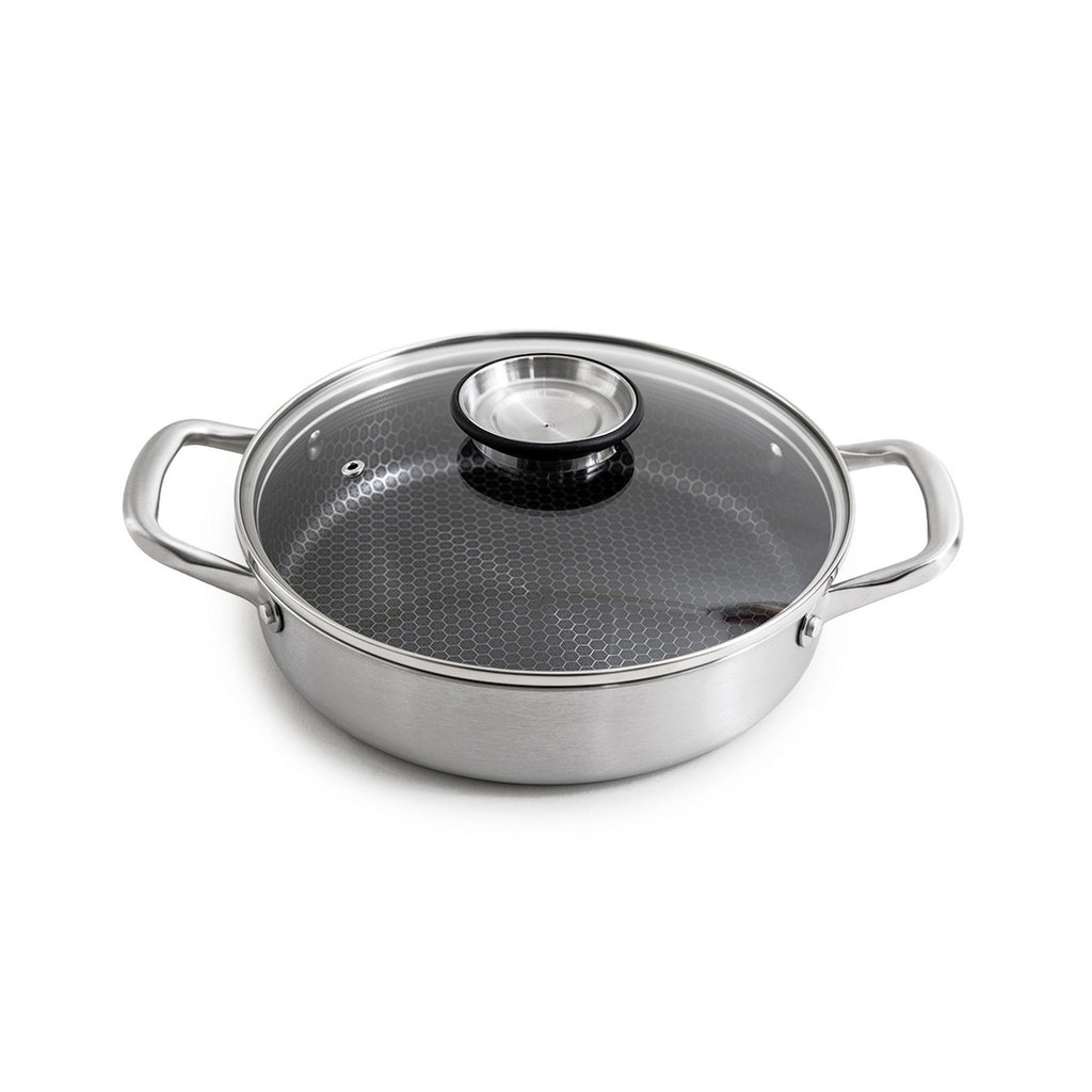 Blacksteel - Gam'Hotel - Tegame basso Triplex 28 cm "Blacksteel" - Argento