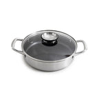 Blacksteel - Gam'Hotel - Tegame basso Triplex 28 cm "Blacksteel" - Argento
