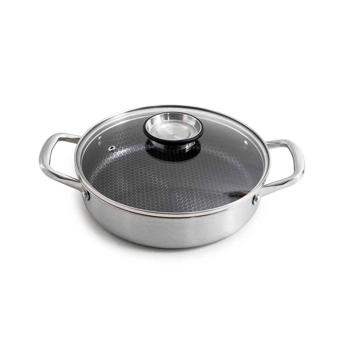 Blacksteel - Gam'Hotel - Tegame basso Triplex 28 cm "Blacksteel" - Argento