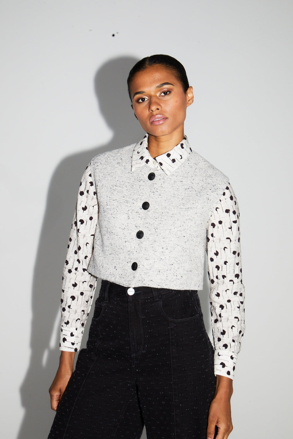 Veste Sans Manche Arielle Granito Fabriquée En Italie