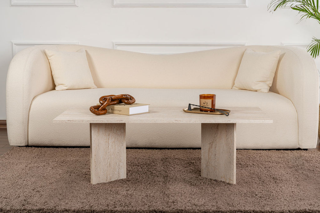 Sabin - Coffee Table - Travertine