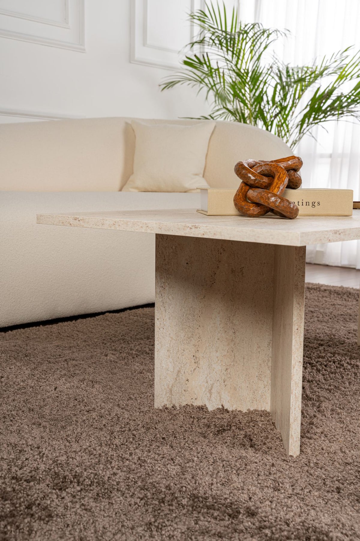 Sabin - Coffee Table - Travertine