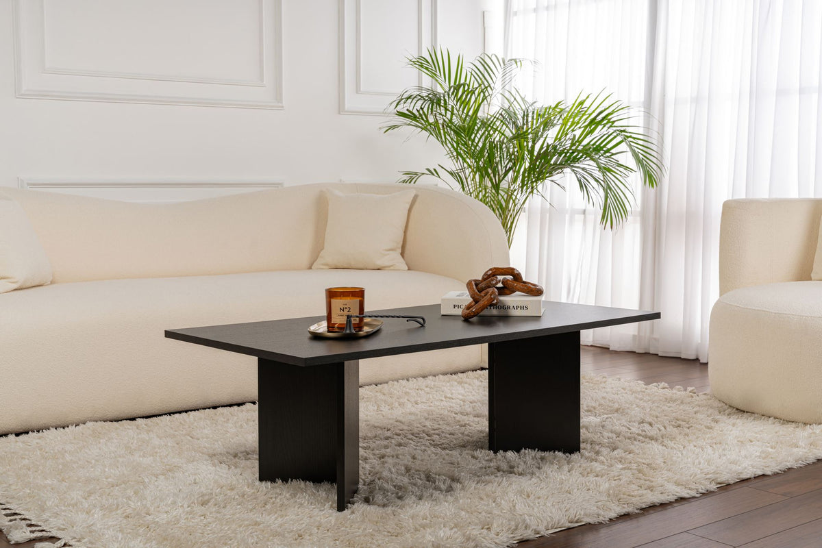 Sabin - Coffee Table - Black Wood