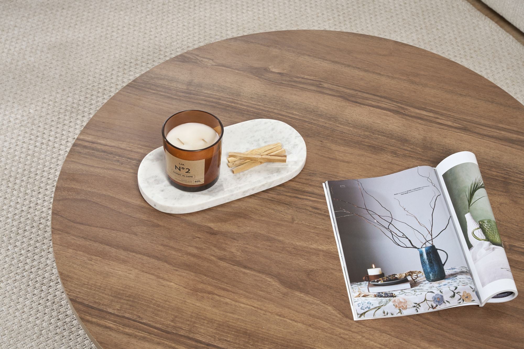 Soleil - Mesa de centro - Venezia Walnut