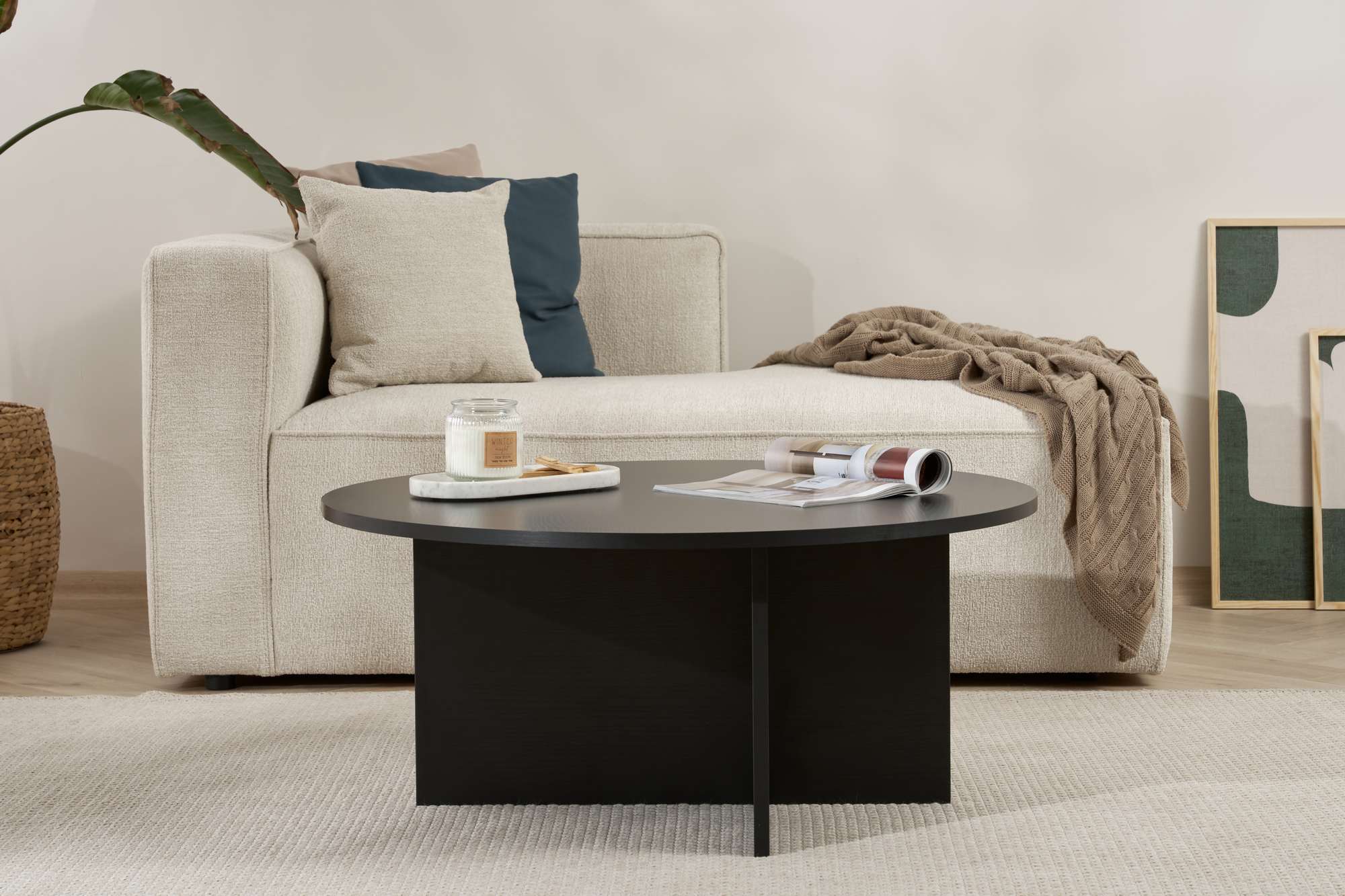 Soleil - Coffee Table - Black Wood