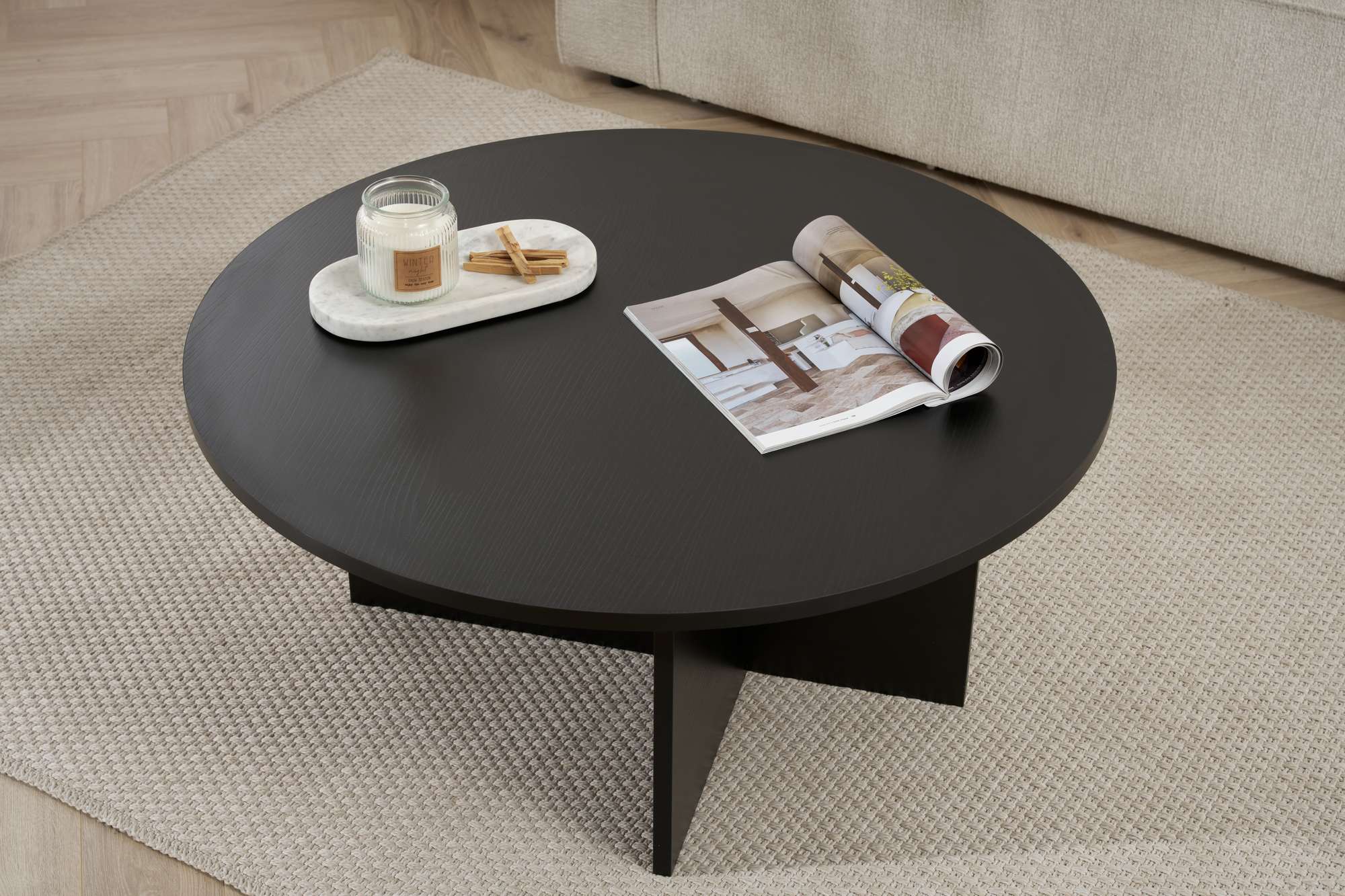 Soleil - Coffee Table - Black Wood