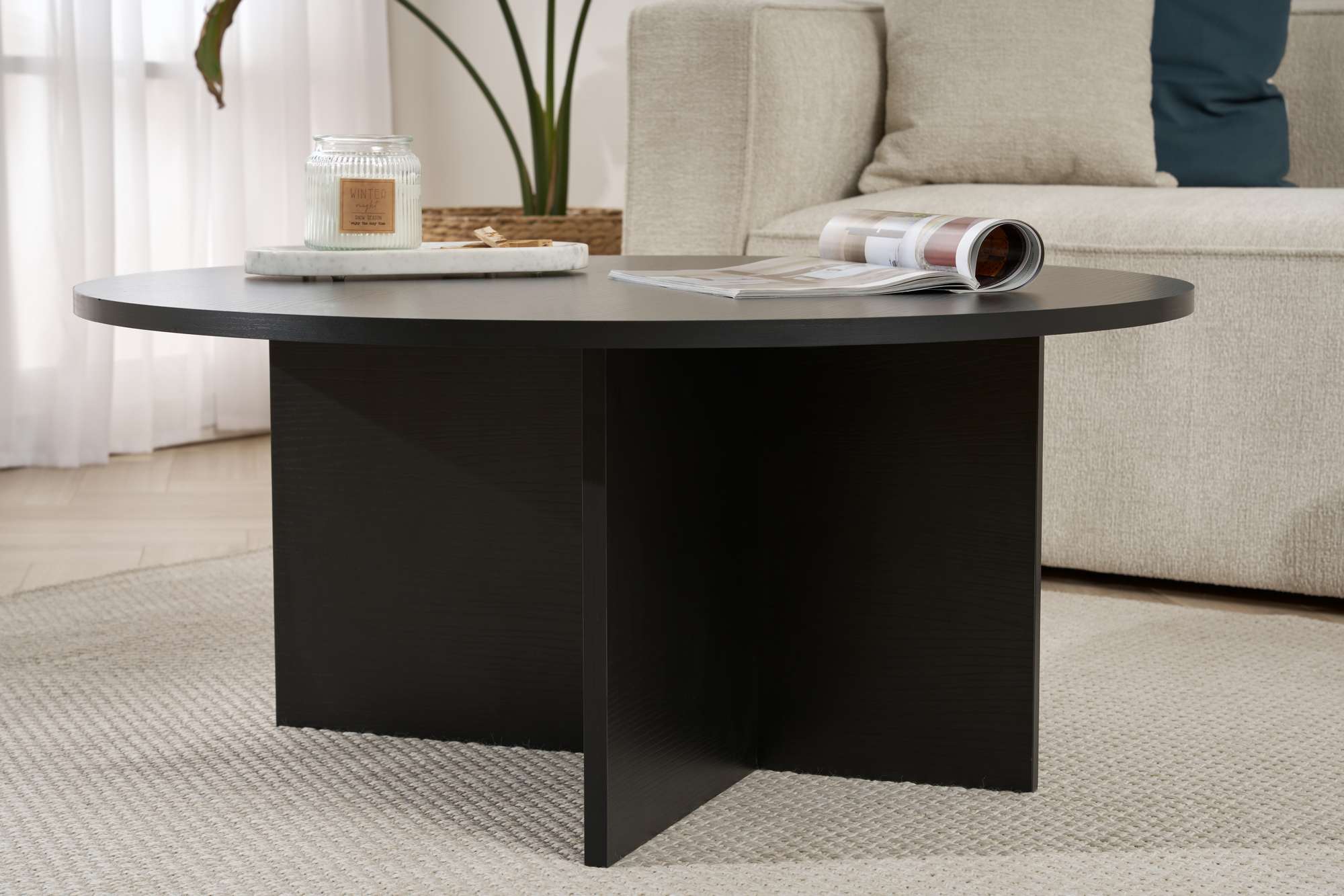 Soleil - Coffee Table - Black Wood