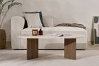 Mesa de centro Sable - Travertino/Venezia Walnut