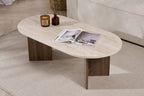 Mesa de centro Sable - Travertino/Venezia Walnut