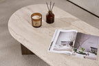 Mesa de centro Sable - Travertino/Venezia Walnut