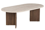 Mesa de centro Sable - Travertino/Venezia Walnut