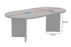 Mesa de centro Sable - Travertino/Venezia Walnut