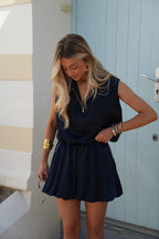 Blouse Sans Manches Siam - Marine