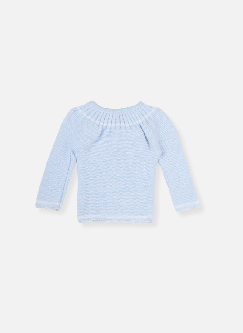 Brassière 3 Boutons - Bleu Layette