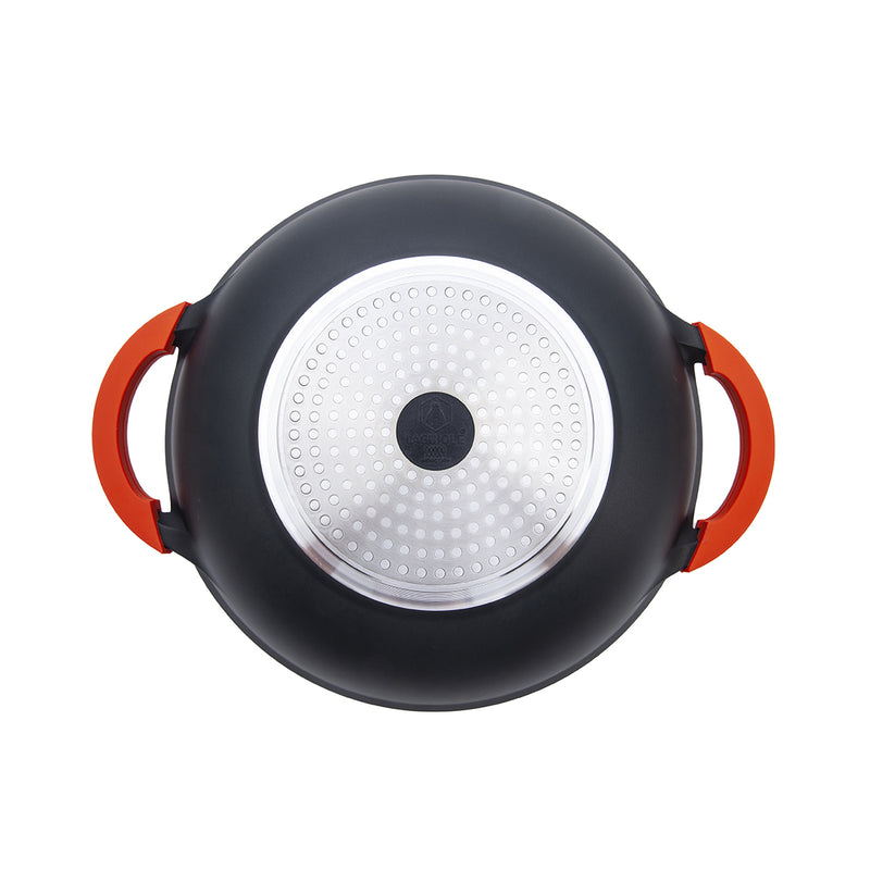 Wok 32 Cm Noir Anti-Adhésif Greblon Ck Céramique 'Alizée' Induction