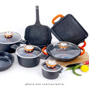 Wok 32 Cm Noir Anti-Adhésif Greblon Ck Céramique 'Alizée' Induction