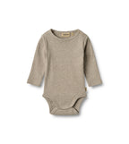 Body a maniche lunghe Spencer - Grigio ghiaia mélange
