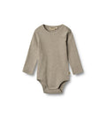 Body a maniche lunghe Spencer - Grigio ghiaia mélange