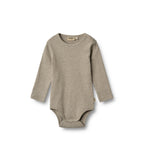Body a maniche lunghe Spencer - Grigio ghiaia mélange