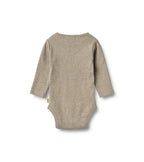 Body a maniche lunghe Spencer - Grigio ghiaia mélange