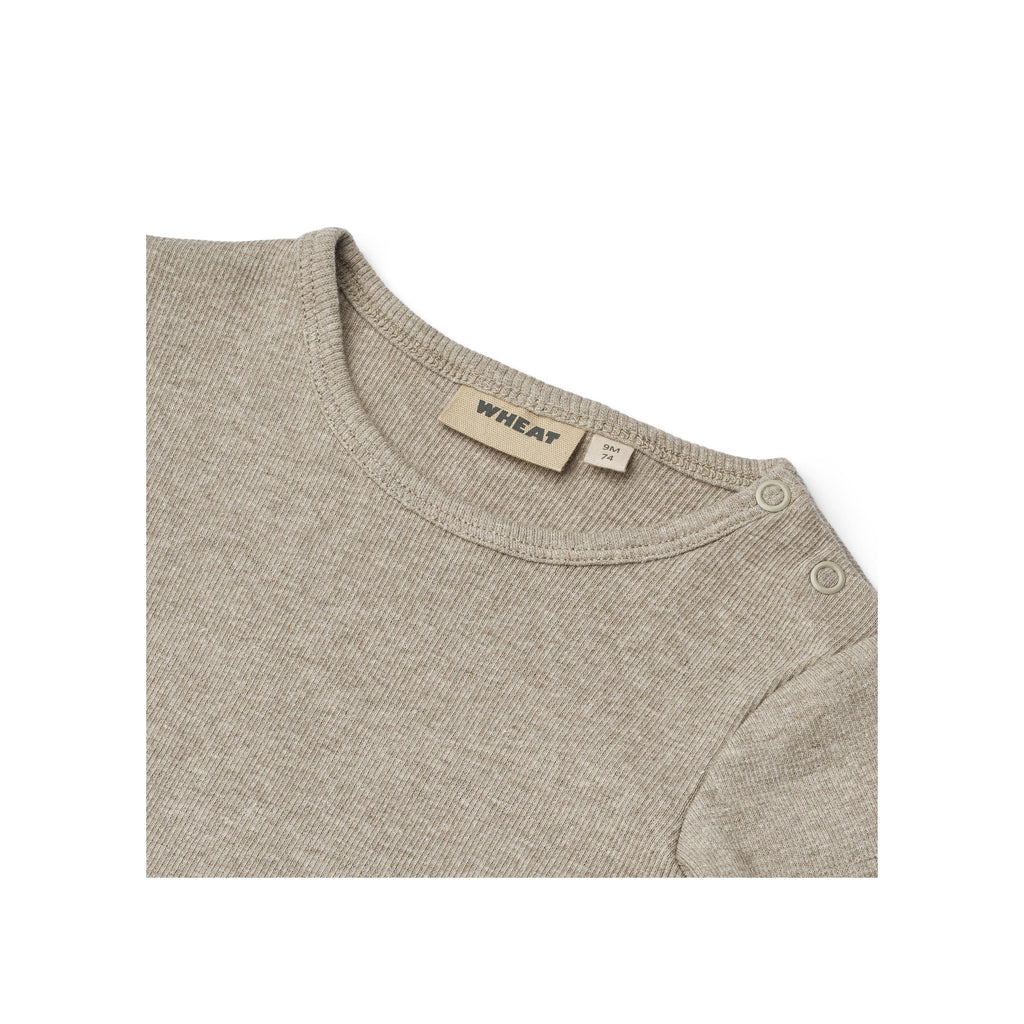 Body a maniche lunghe Spencer - Grigio ghiaia mélange