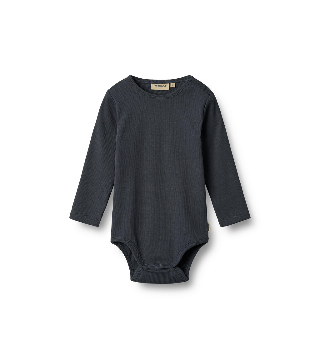 Body a maniche lunghe Spencer - Blu navy
