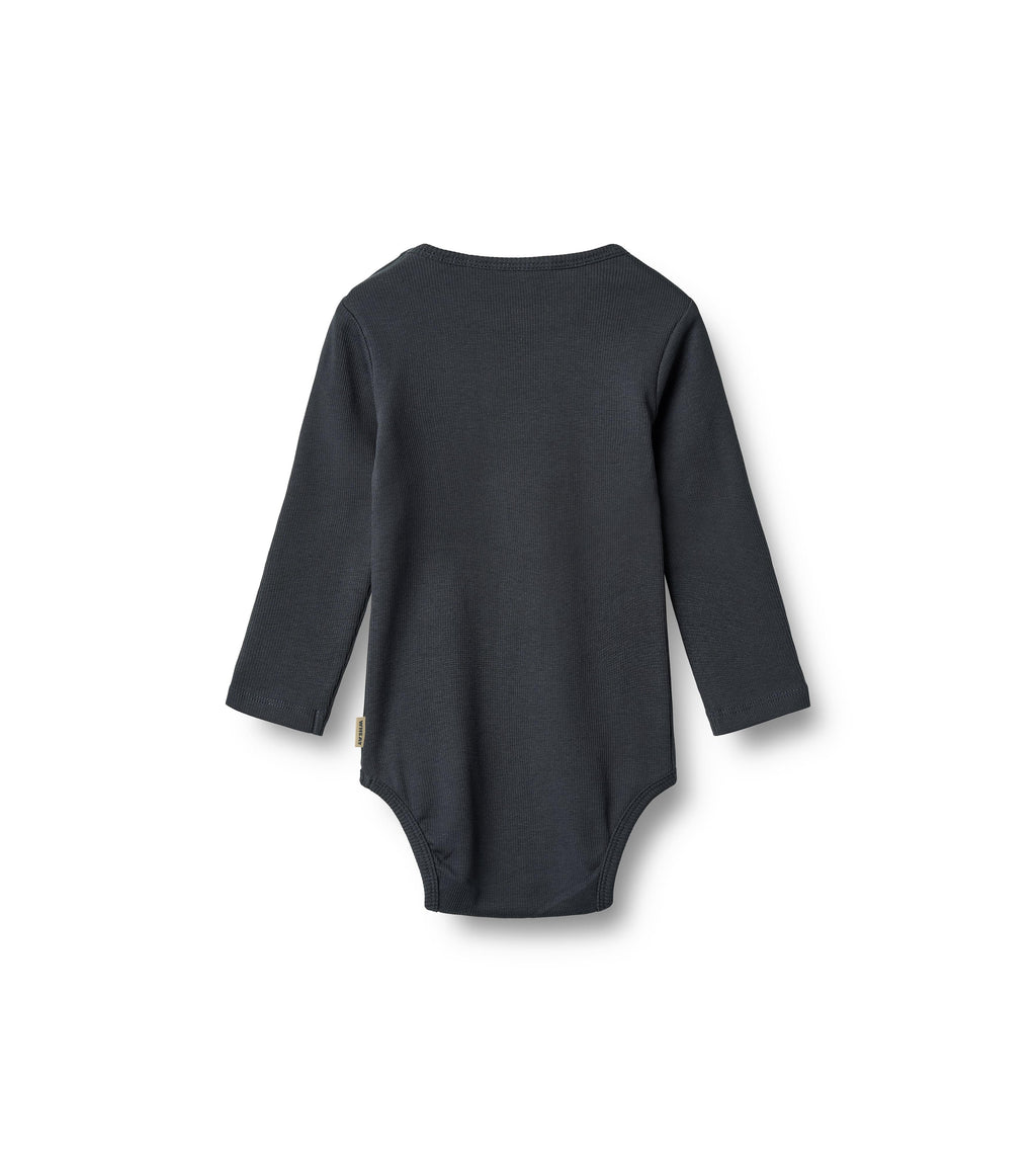 Body a maniche lunghe Spencer - Blu navy