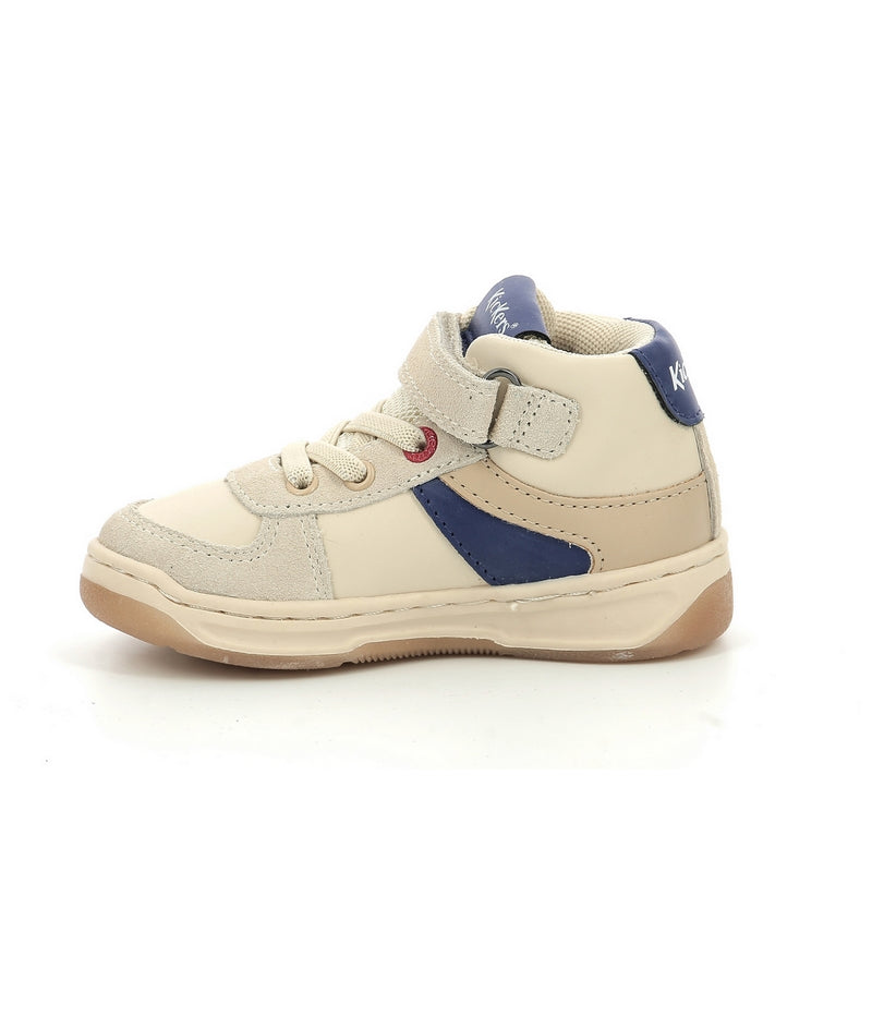 Sneakers Haut Kickalien - Beige - Enfant