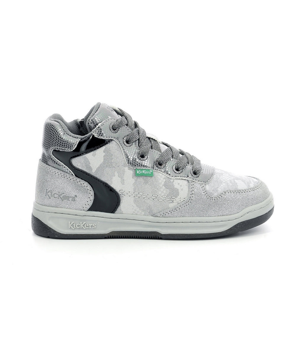 Kicklax High-Top Trainers - Silver - Children